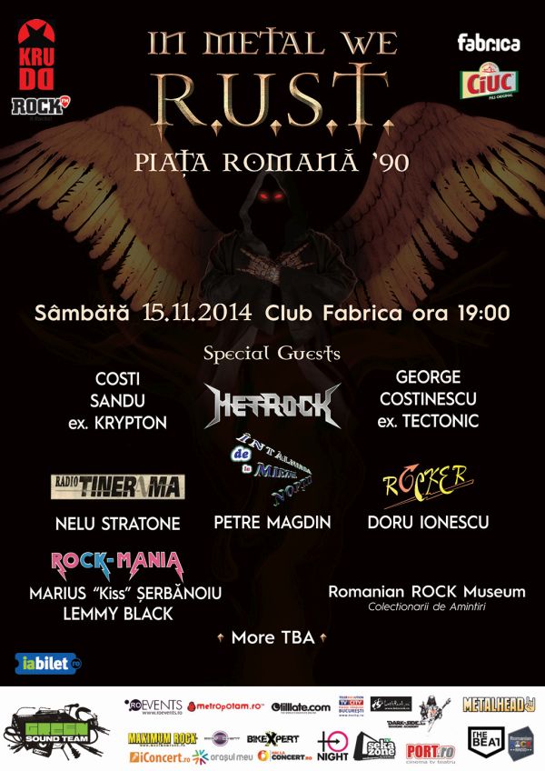 „In Metal We R.U.S.T.” are loc pe 15 noiembrie in Club Fabrica